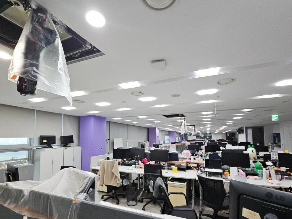용인사무실 시스템에어컨 청소 여름 직원들이 집에 가지 않는 이유